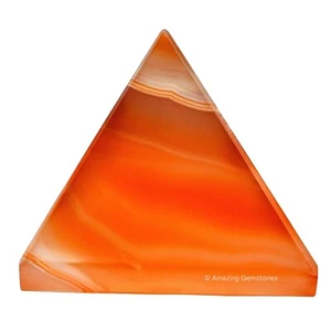 Carnelian Onyx Crystal Pyramid Collection - Picture 1 of 6