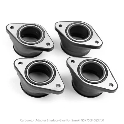 4x Carb Intake Manifold Boots For Suzuki GSXR750 GSX750F Katana 750 1898-1998 A Foto 1 de 4