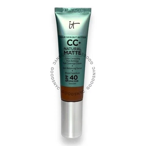 IT Cosmetics NEUTRAL DEEP CC+ Natural Matte Full Cover Cream SPF 40 1.08 oz NWOB - Picture 1 of 2