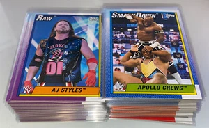 2021 Topps Heritage WWE BASE #1-100 You Pick Your Wrestling Lot to Complete Set - Photo 1 sur 1