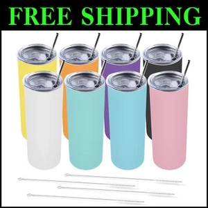 Premium Double Wall Insulated 20oz Tumbler Set - Perfect for Hot & Cold Drinks - Picture 1 of 9