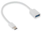 Typ-C USB auf OTG Adapter f ZTE Axon 30 5G USB-On-The-Go Type-C Kabel wei