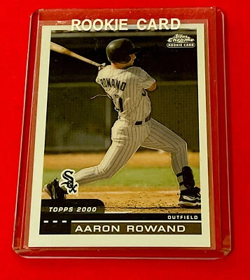 2000 Topps Chrome Traded Baseball Card #T61 Aaron Rowand RC White Sox - Image 1 of 3