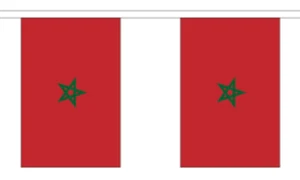 Banderas Marruecos Bunting 3m 10 *PRECIO DE VENTA* - Imagen 1 de 3