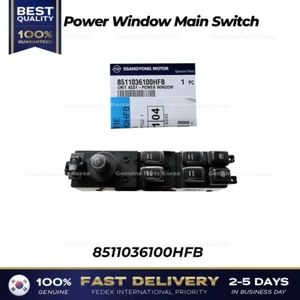 ⭐Genuine⭐ Power Window Main Switch 8511036100HFB for Rexton G4 - Picture 1 of 4