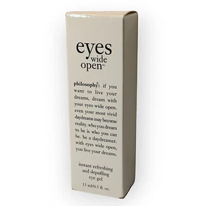 Philosophy Eyes Wide Open Refreshing & Depuffing Eye Gel  0.5 oz - Picture 1 of 3