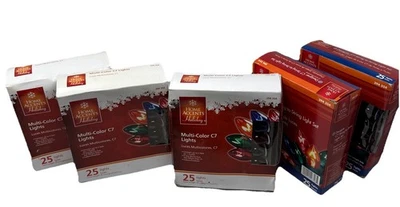 Luces de Navidad incandescentes multicolores 5Home Accent C7 25’ 25CT NUEVAS Y PROBADAS Foto 1 de 4