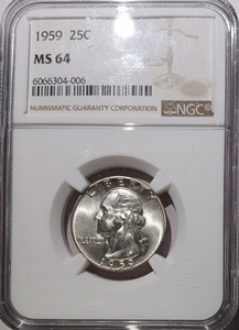 Washington Quarter 1959 NGC MS 64 - Imagen 1 de 2