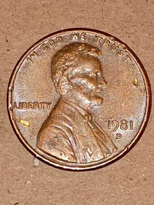 1981 D Penny - Picture 1 of 4