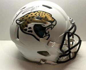 DJ Chark Autographed Jacksonville Jaguars Matte White Replica Helmet -BAS COA - Picture 1 of 6