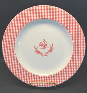 Mainstays Hahn Gingham roter Rand Essteller 10 5/8" - Bild 1 von 2