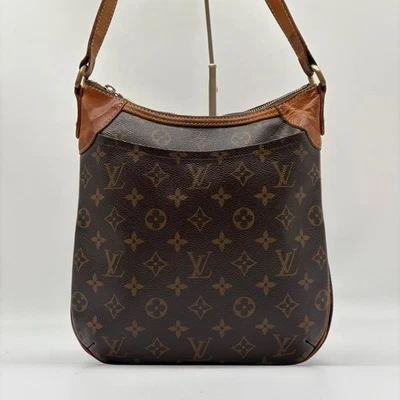LOUIS VUITTON Monogram Odeon PM Shoulder Bag Crossbody M56390 PVC Leather Used - Image 1 of 4