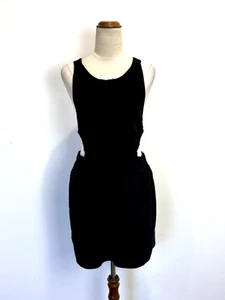 Princess Polly Womens Mini Dress 10 Black Cross Back Linen Festival Cocktail 90s - Bild 1 von 13
