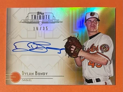 DYLAN BUNDY 2014 Topps Tribute AUTOGRAPH BRONZE PARALLEL #TA-DB  /35 - Image 1 of 4