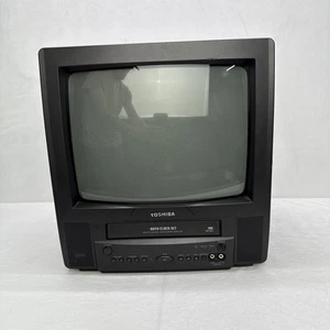 Toshiba MV13L2 13" CRT TV VHS Player Retro Gaming Television Tested - No Remote - Picture 1 of 7
