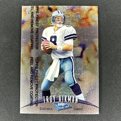 1998 Topps Finest Troy Aikman With Protective Coating #220, Dallas Cowboys  - Image 1 of 2