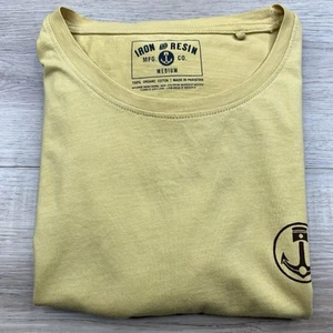 Iron and Resin Yellow Graphic Tee Men's Sz. Medium - Picture 1 of 11