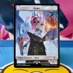 Hero - 0005 / Wizard - 0015 - Token - Final Fantasy - Englisch - MTG - Bild 1 von 2