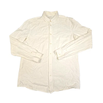 COS Shirt mens MEDIUM White Long Sleeve Button Up collared cotton Size M - Image 1 of 4