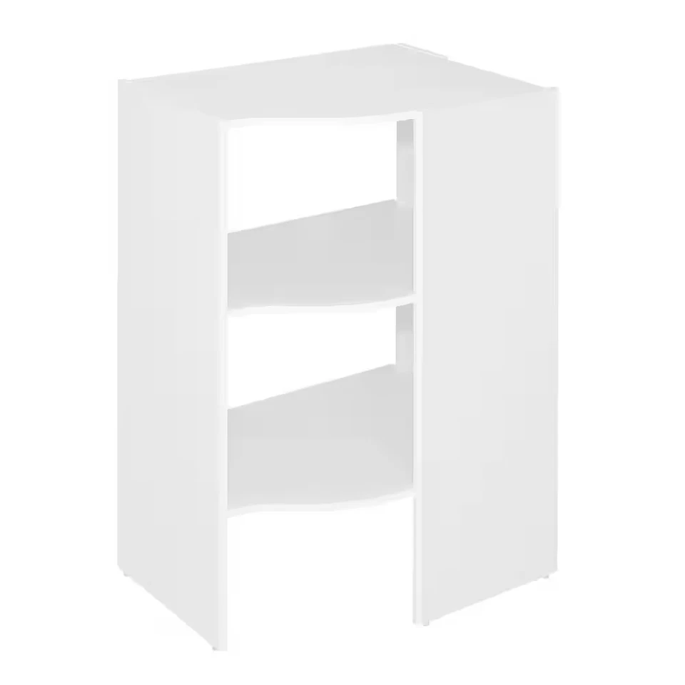 Selectivos 29 pulgadas W Organizador de base de esquina blanco para sistema de armario de madera Foto 1 de 4