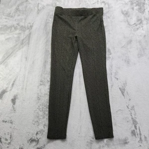 Style&Co Leggings Womens M Green Black Animal Print Pull On Mid Rise Front Seam - Picture 1 of 11