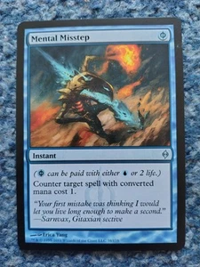 MAGIC THE GATHERING MTG: 1x MENTAL MISSTEP UNCOMMON NEU PHYREXIA LIGHT PLAY COND - Bild 1 von 2