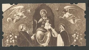 Holy card antique de la Virgin del Rosario estampa andachtsbild santino - Picture 1 of 1