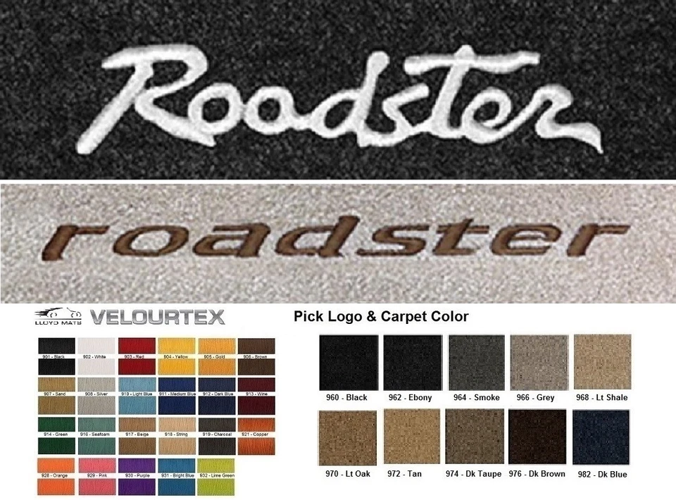 Alfombrillas delanteras Lloyd Mats Velourtex Roadster bordadas personalizadas (1941 en adelante) Foto 1 de 4
