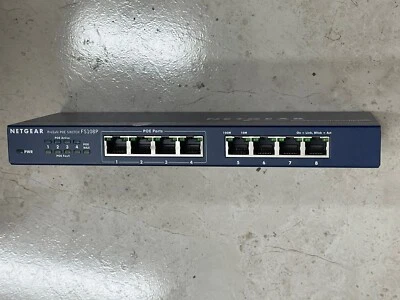 NETGEAR ProSAFE 8-port 10/100 Switch with 4-port Power over Ethernet (FS108P) - Image 1 of 4