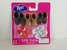 VTG 1997 Mattel Ken Doll Little Extras Cool Shoes Set 5 pairs.