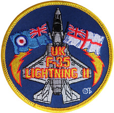 Lockheed Martin F-35 Lightning Royal Air Force & Royal Navy Embroidered Patch