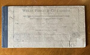 1919 WELLS FARGO & CO EXPRESS CALIFORNIA MONEY RECEIPT BOOK Standard Oil