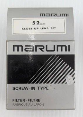 Marumi 52mm Close-Up Camera Lens Filter Set +1 +2 +4 Kit with Original Case - Image 1 of 4