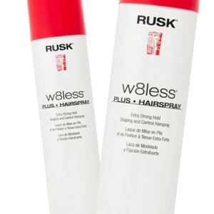 Rusk W8less Plus Extra Strong Hold Hair Spray 10 oz - Pack of 2 - Picture 1 of 2