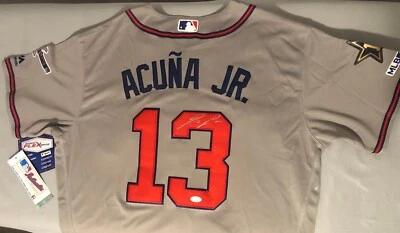 Ronald Acuna Jr. Signed Autographed Atlanta Braves Jersey JSA Authenticated - Image 1 of 4