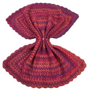 HANDMADE CROCHET Blanket Afghan Lapghan Knee Throw Cot Granny Square 90cm x 90cm - Picture 1 of 5