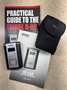 EDIROL by Roland R-09 24 bit Wave MP3 Recorder Digital Audio USB, working w/case - Picture 1 of 7