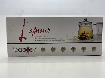 Teaposy L'Amour Glass Personal Teapot Gift Set (Teapot Only) - Image 1 of 4