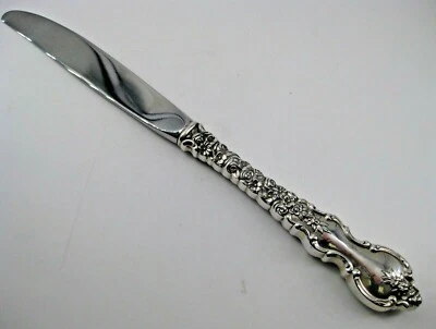 Cuchillo Hueco Moderno Internacional Plata Esterlina Patrón Du Barry 1968 9" Foto 1 de 3