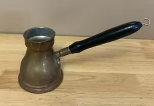 Metal Liquid Pourer Long Black Handle with Hook Vintage - Picture 1 of 4