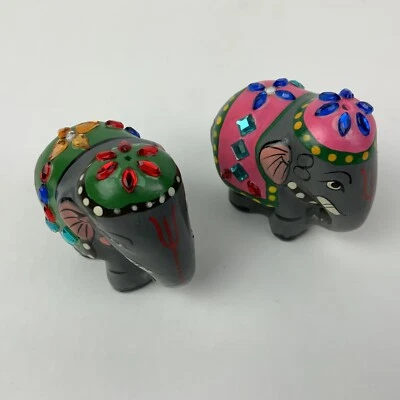 Quemador de incienso elefante pequeño de cerámica - Juego de 2 Foto 1 de 4