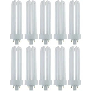 10Pack CFL Triple U-Shaped Twin Tube, 3500K, PLT 4-Pin, 42W, GX24Q4, 3200LM - Picture 1 of 3