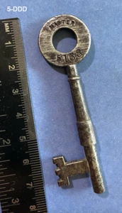 Old Skeleton Key Rare GENUINE Antique Victorian Hospital Asylum MASTER Key - COA - Picture 1 of 3