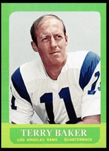 Terry Baker Los Angeles Rams 1963 Custom Made Football Art Card - Picture 1 of 2