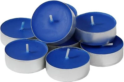 Vela Luz Té Azul 25 Piezas Sin Perfume para Bodas, Cualquier Ocasión, Cultural Foto 1 de 3