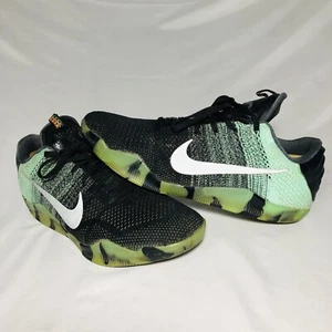 Nike Kobe 11 Elite Mens Size 12 Black Green Athletic Shoes Sneakers 822521-305 - Picture 1 of 19
