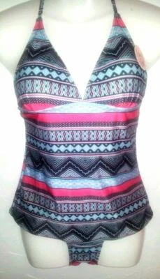 BOBBIE BROOKS-CLOSEOUT Women "S" Ladies Premium Multi-Color 2Pc Tankini Swimsuit - Image 1 of 3