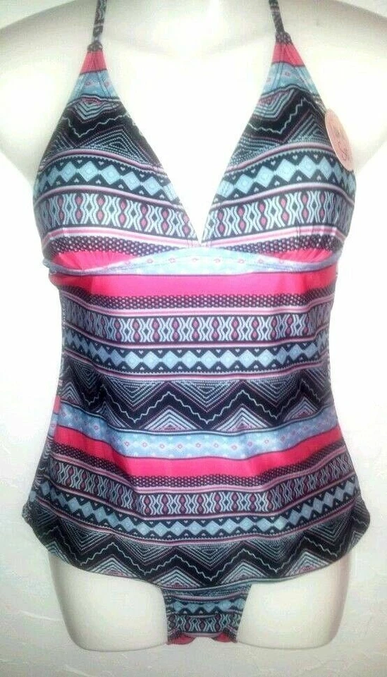 Maiô Tankini BOBBIE BROOKS-CLOSEOUT Feminino "S" Feminino Premium Multicolorido 2 Peças - Imagem 1 de 3