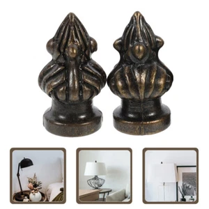 2pcs Lamp Finials Lamp Shade Finial Lamp Shade Accessories Vintage Lamp Finials - Picture 1 of 10