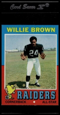 Willie Brown Topps #207 1971 Foto 1 de 2